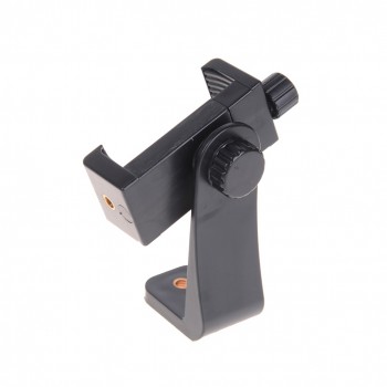 Vertical 360 Rotation Tripod Stand Universal Tripod Mount Adapter Cell Phone Clipper Holder for iPhone X 7 plus Samsung