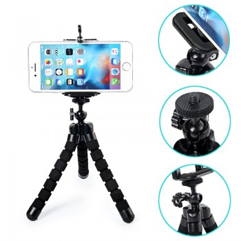 Universal Octopus MINI Tripod Stand Holder Flexible Tripod Holder for iPhone X 8 7 6 6S plus for Samsung Note 8 s8 plus s7 edge