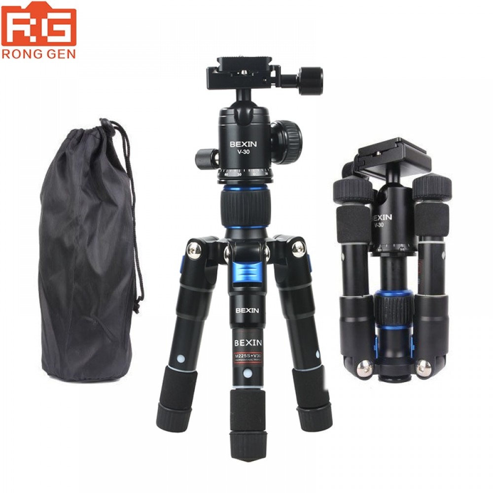 Tripod BEXIN M225S ULTRA COMPACT Desktop Macro Mini Tripod Kit with Ball Head For compact DSLRs and camcorders on desktop