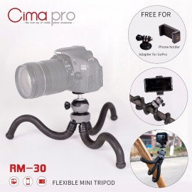 Cima pro RM-30 Travel Outdoor Mini Bracket Stand Octopus Tripod flexible tripe For phone Digital Camera GoPro