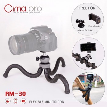 Cima pro RM-30 Travel Outdoor Mini Bracket Stand Octopus Tripod flexible tripe For phone Digital Camera GoPro