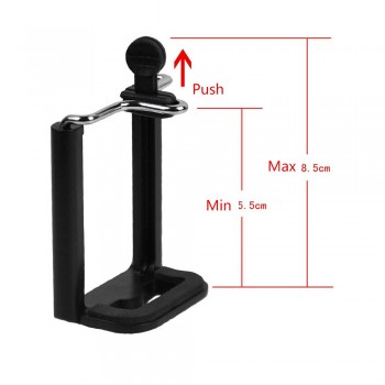 Universal Phone Clip Holder Mount Bracket Adapter for Smartphone Camera Phone Tripod Stand Mount Monopod Selfie Stick Phone Clip