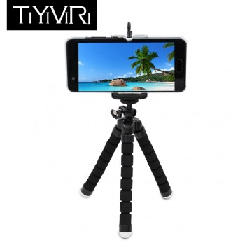 Flexible Mini Tripod Octopus Sponge Gorillapod Tripod For Phone 8 plus camcorder Tripods For Go Pro6 5 Camera For Xiaomi Cameras