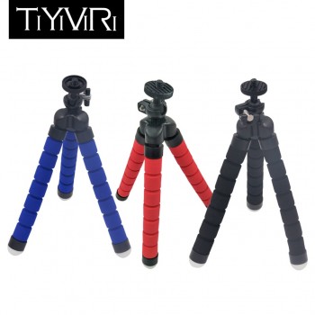 Flexible Mini Tripod Octopus Sponge Gorillapod Tripod For Phone 8 plus camcorder Tripods For Go Pro6 5 Camera For Xiaomi Cameras