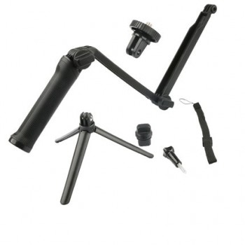 3 Way Grip Waterproof Monopod Selfie Stick For Gopro Hero 7 6 5 4 3+ Session SJCAM Xiaomi Yi 4K Go Pro Camera Tripod Accessories
