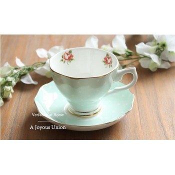 180ML, fine bone china coffee cup and saucer and spoon set, funny fashion design, zakka tazas cafe espresso cup, european coffee
