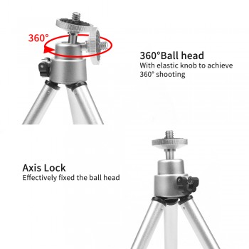 SHOOT Flexible Mini Aluminum Tripod for iPhone X 8 7 6S Xiaomi Samsung Huawei Cell phone Tripod Stand For Mobile Smartphone