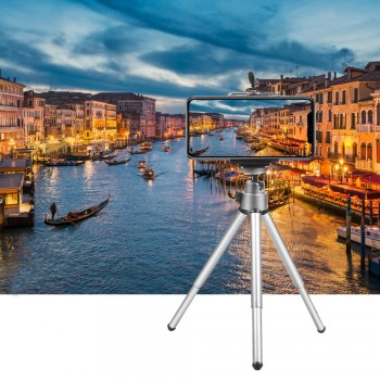 SHOOT Flexible Mini Aluminum Tripod for iPhone X 8 7 6S Xiaomi Samsung Huawei Cell phone Tripod Stand For Mobile Smartphone