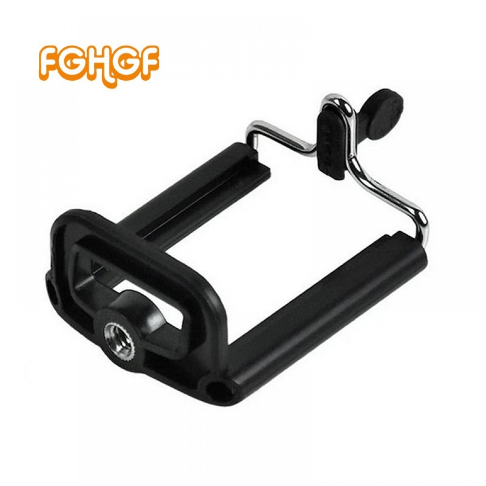 FGHGF Tripod Stand with universal 1/4 inch Nut Screw Hole Black Phone Holder  Phone Clip Accessories for Phone Selfie Stick