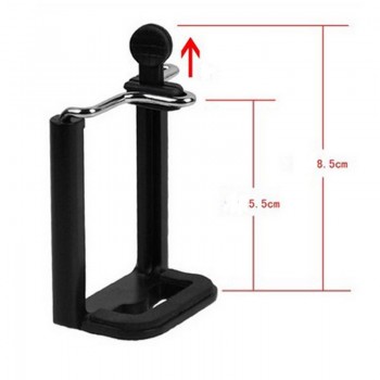 FGHGF Tripod Stand with universal 1/4 inch Nut Screw Hole Black Phone Holder  Phone Clip Accessories for Phone Selfie Stick