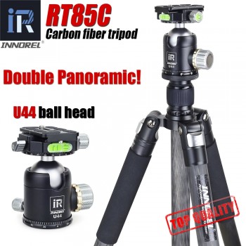 INNOREL RT85C Superb carbon fiber tripod for digital DSLR camera heavy duty camera stand Professional double panoramic ball head