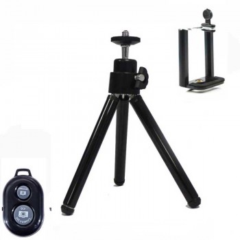 Rovtop Metal Mini Tripod With Phone Holder Remote For Iphone Xiaomi Samsung Android Retractable Tripod Tripod For Digital Camera