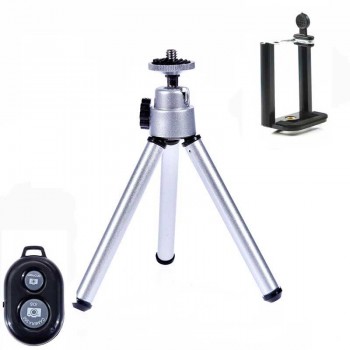 Rovtop Metal Mini Tripod With Phone Holder Remote For Iphone Xiaomi Samsung Android Retractable Tripod Tripod For Digital Camera