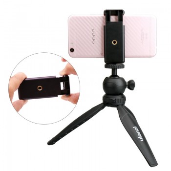 Ulanzi Mobile Phone Clip Clamp Holder,Smartphone Tripod Mount Adapter Universal for iPhone 8 X 7 6 Plus Samsung Galaxy S6