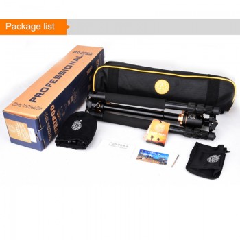 Q999H Professional Camera Tripod 61 Inch Portable Compact Travel Horizontal System Tripod for Canon Nikon Sony SLR DSLR Cameras