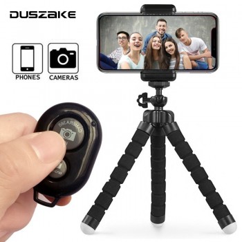 DUSZAKE Flexible Gorillapod Mini Tripod for Phone Camera Accessories Tripod Selfie Stick for iPhone Samsung Xiaomi Huawei Gopro