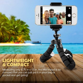DUSZAKE Flexible Gorillapod Mini Tripod for Phone Camera Accessories Tripod Selfie Stick for iPhone Samsung Xiaomi Huawei Gopro