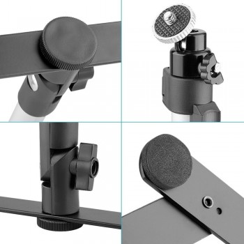 MINIFOCUS 17inch Light Weight Adjustable Camera Table Top Monopod Stand Tripod Support Rig for DSLR, Digital Camera amp; Camcorder
