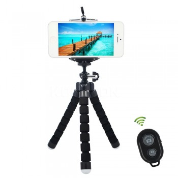 kebidu Car Phone Holder Flexible Octopus Tripod Bracket Selfie Stand Mount Monopod Styling Accessories+Remote Control for phone