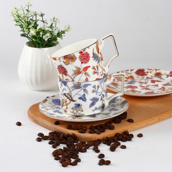 Wourmth single Fashion ceramic coffee cup set quality bone china cup bone china coffee cup disc