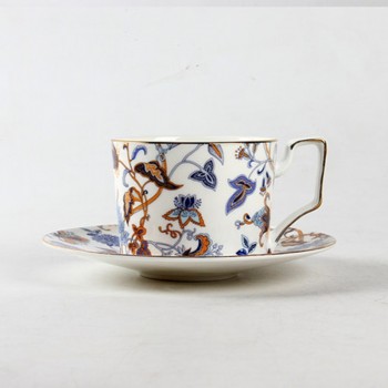 Wourmth single Fashion ceramic coffee cup set quality bone china cup bone china coffee cup disc