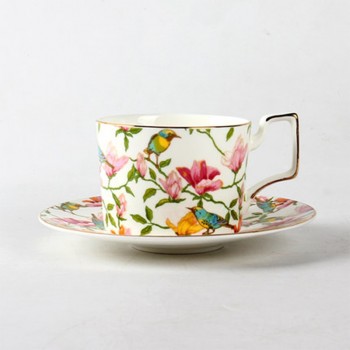 Wourmth single Fashion ceramic coffee cup set quality bone china cup bone china coffee cup disc