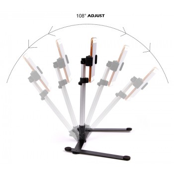 Reversible photo shooting bracket macro camera mobile photography desktop monopod support tripod