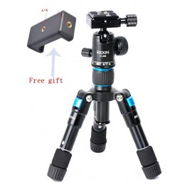 Professional Portable Travel Compact Aluminum Mini Tripod with Ball Head for DSLR Digital Camera Smart phone
