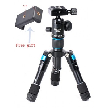 Professional Portable Travel Compact Aluminum Mini Tripod with Ball Head for DSLR Digital Camera Smart phone