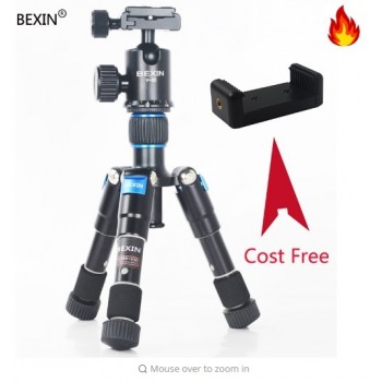Professional Portable Travel Compact Aluminum Mini Tripod with Ball Head for DSLR Digital Camera Smart phone