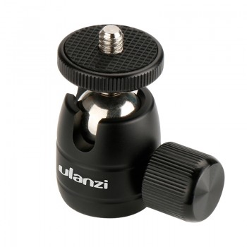Ulanzi Aluminum Tripod Ball Head 1/4 screw Tripod Heads Small Tripod Ballhead Mount for iPhone Samsung Gopro 6 5 Tripod Camera