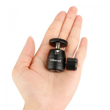 Ulanzi Aluminum Tripod Ball Head 1/4 screw Tripod Heads Small Tripod Ballhead Mount for iPhone Samsung Gopro 6 5 Tripod Camera