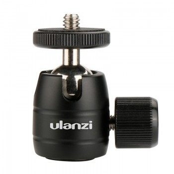 Ulanzi Aluminum Tripod Ball Head 1/4 screw Tripod Heads Small Tripod Ballhead Mount for iPhone Samsung Gopro 6 5 Tripod Camera
