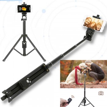 3 In 1 Yunteng 1688 Bluetooth Remote Shutter Portable Handle Selfie Stick Mini Table Tripod for IOS Android Iphone Samsung