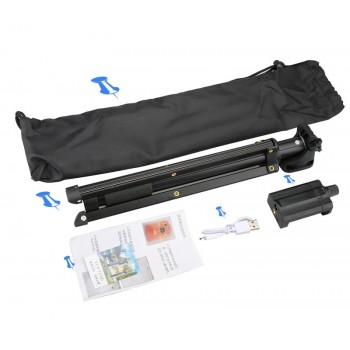3 In 1 Yunteng 1688 Bluetooth Remote Shutter Portable Handle Selfie Stick Mini Table Tripod for IOS Android Iphone Samsung