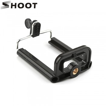 SHOOT Phone Holder Tripod Clip with 1/4 inch Nut Screw Hole Mount for iPhone X 8 6S Xiaomi 8 Huawei SamSung GoPro Hero Accessory