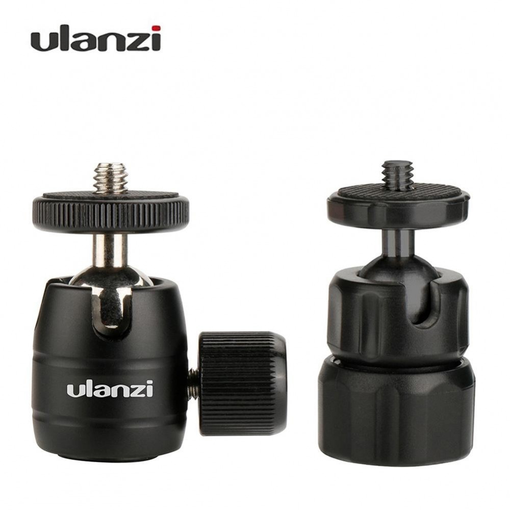 Ulanzi U-30 CNC Metal Mini Tripod Ball Head Ballhead with 1/4 thread,Tripod head for iPhone X Smartphone/lightweight Cameras