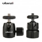 Ulanzi U-30 CNC Metal Mini Tripod Ball Head Ballhead with 1/4 thread,Tripod head for iPhone X Smartphone/lightweight Cameras