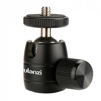 Ulanzi U-30 CNC Metal Mini Tripod Ball Head Ballhead with 1/4 thread,Tripod head for iPhone X Smartphone/lightweight Cameras