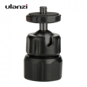 Ulanzi U-30 CNC Metal Mini Tripod Ball Head Ballhead with 1/4 thread,Tripod head for iPhone X Smartphone/lightweight Cameras