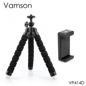Vamson Mini Tripod for Phone Flexible Leg Gorillapod Octopus Tripod Mobile Phone camera for iphone for Xiaomi for Samsung VP414E
