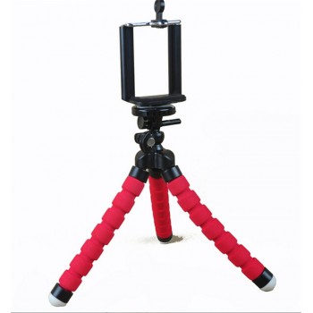 Mini Portable Flexible Sponge Octopus Tripod Bracket Stand Mount Monopod + Phone Holder For Gopro Camera DSLR Mount