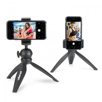 Ulanzi Mini Tripod for Phone,Travel Tripod with Detachable Ballhead for iPhone Samsung Canon Nikon GoPro 6 Smooth Q Smooth 4 DJI