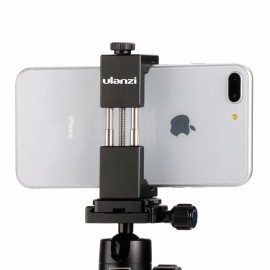 ulanz Smartphone Tripod Mount - Ulanzi IRON MAN Aluminum Metal Universal Smart Phone Tripod Adapter Holder Clip for iPhone 8