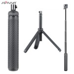 SOONSUN 3 in 1 Design Foldable Tripod Extendable Monopod Pole Hand Grip Selfie Stick for GoPro Hero 3+ 4 5 6 7 for Xiaomi Yi