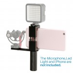 HOT Microphone Cold Shoe Plate Handhold Stabilizer Phone Mount Video Grip Stand for Ulanzi PT-1 Drop shipping