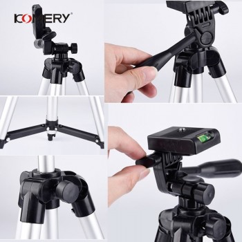 KOMERY Tripod Holder Portable Professional Camera Tripod Aluminum Tripod for phone 1/4 Screw 360 Degree tripode para camara