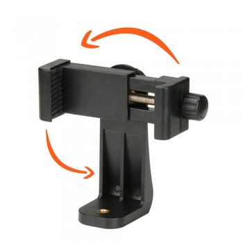 Universal Tripod Mount Adapter Cell Phone Clipper Holder Vertical 360 Rotation Tripod Stand for iPhone X 8 plus Samsung