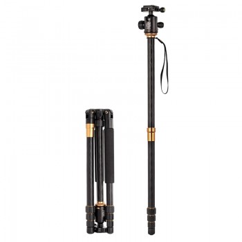 Hot Q999 Professional Photographic Portable Tripod To Monopod+Ball Head For Digital SLR DSLR Camera Fold 43cm Max Loading 15Kg