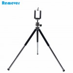 15.5-30CM 3 Sections Extendable Metal Portable Tripods with Phone Holder For Gopro Cameras Xiaomi Iphone Samsung Huawei Phones